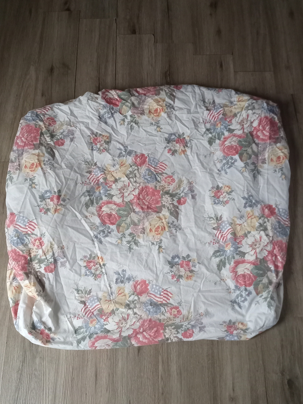 Vintage Ralph Lauren Dylan's Grove Twin Size Fitted Bed Sheet 1990s Americana